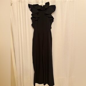 Elegant Black Ruffled Jumpsuit never worn
